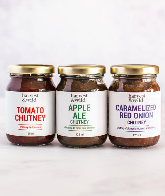 Classic Chutney collection for cheese and charcuterie in 125ml glass jars