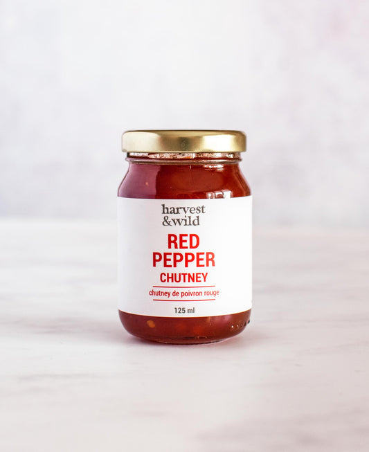 Red Pepper Chutney in 125ml glass jar