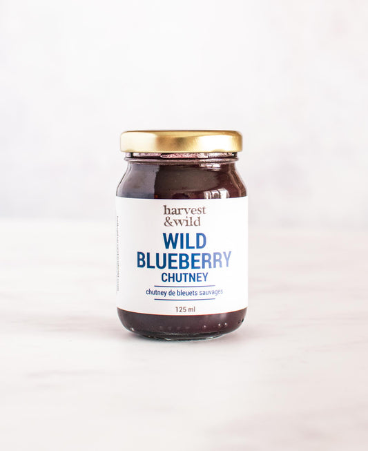 Wild Blueberry Chutney in 125ml glass jar